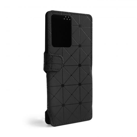 Чехол-книжка Status (18:9) 6.2'' ромб black - купить за 199.35 грн в Киеве, Украине