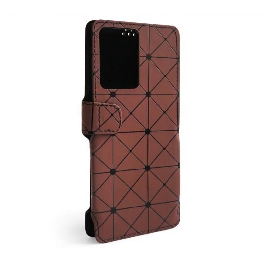 Чохол-книжка Status (18:9) 6.5'' ромб brown - купити за 199.35 грн у Києві, Україні