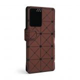 Чехол-книжка Status (18:9) 6.0'' ромб brown