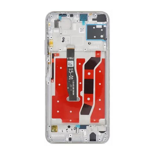 Дисплей (LCD) для Huawei P40 Lite, Nova 6 SE, Nova 7i з тачскріном та рамкою Silver (IPS) Original Quality - купити за 1 420.65 грн у Києві, Україні