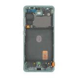 Дисплей (LCD) для Samsung Galaxy S20 FE/G780 (2020), S20 FE 5G/G781 (2020) з тачскріном та рамкою Cloud Mint Green (Oled) Original Quality