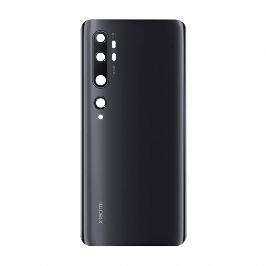 Задняя крышка для Xiaomi Mi Note 10 со стеклом камеры Midnight Black Original Quality