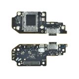 Шлейф (нижня плата) для Xiaomi Poco X4 GT, Redmi Note 11T Pro, 11T Pro Plus з роз'ємом живлення, гарнітури та мікрофоном black Original Quality