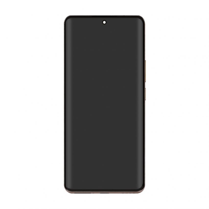 Дисплей (LCD) для Realme 12 Pro, 12 Pro Plus з тачскріном та рамкою Gold (Amoled) Original Quality