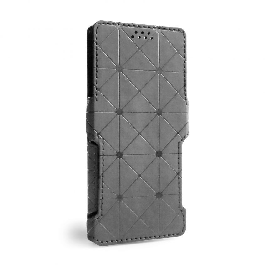 Чехол-книжка Status (18:9) 5.8'' ромб grey