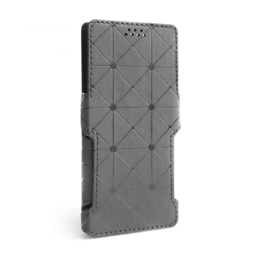 Чехол-книжка Status (18:9) 6.0'' ромб grey