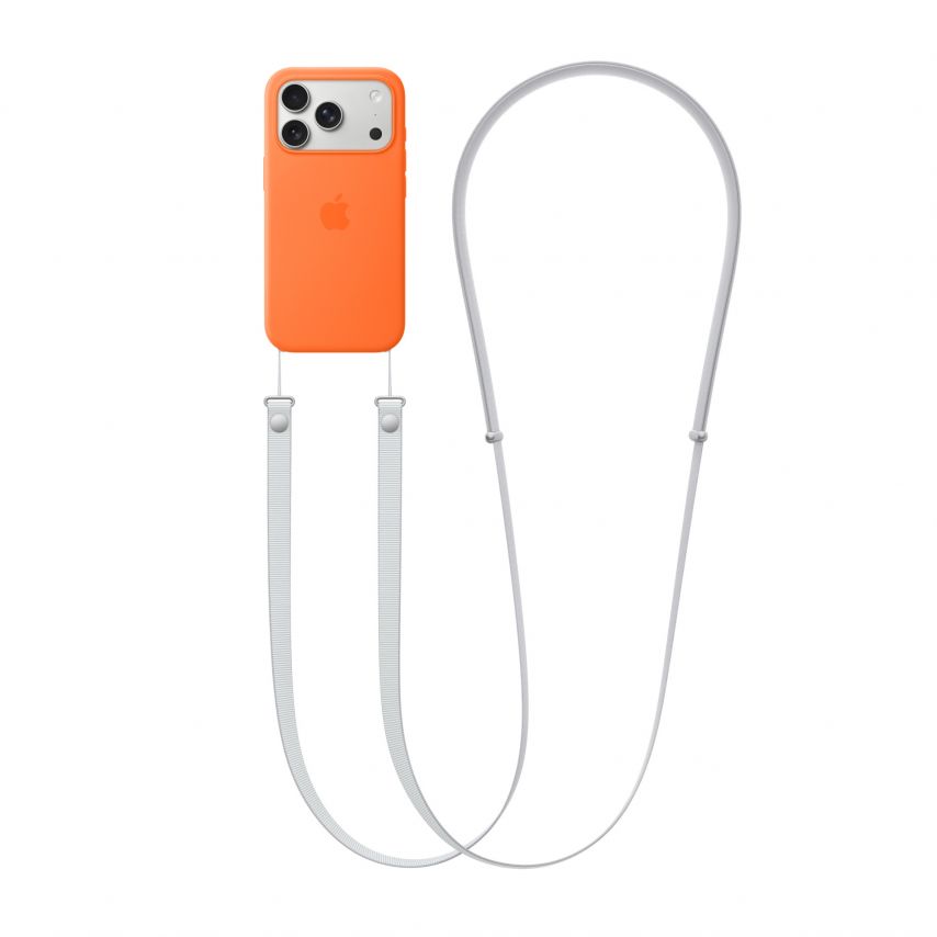 Ремінець для Apple iPhone Crossbody Strap grey-silver