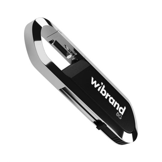 Флеш-пам'ять USB Wibrand Aligator 8GB USB 2.0 black - купити за 202.50 грн у Києві, Україні