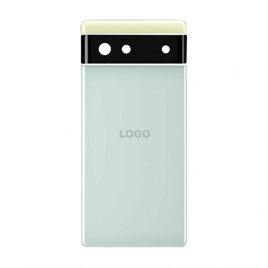 Задня кришка для Google Pixel 6 (нижня частина, зі склом камери) Sorta Seafoam Original Quality