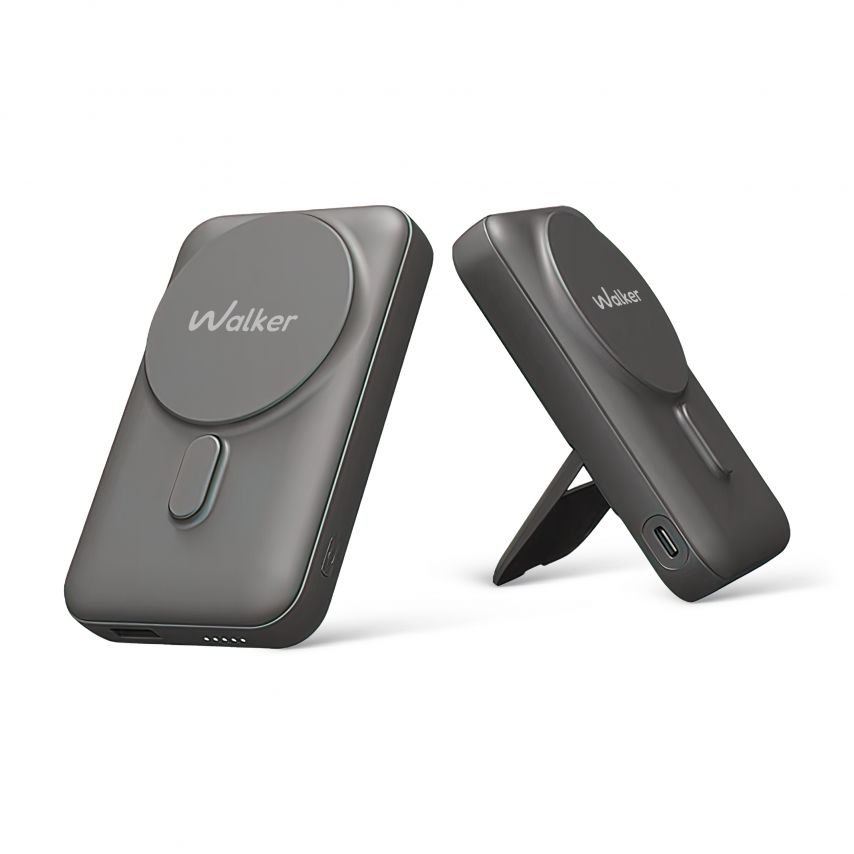 Power Bank WALKER WB-710 10000mAh Magsafe з підставкою black