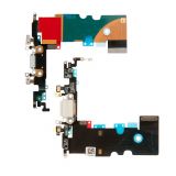 Шлейф (нижня плата) для Apple iPhone 8, SE 2020, SE 2022 з роз'ємом живлення та мікрофоном black Original (знятий)