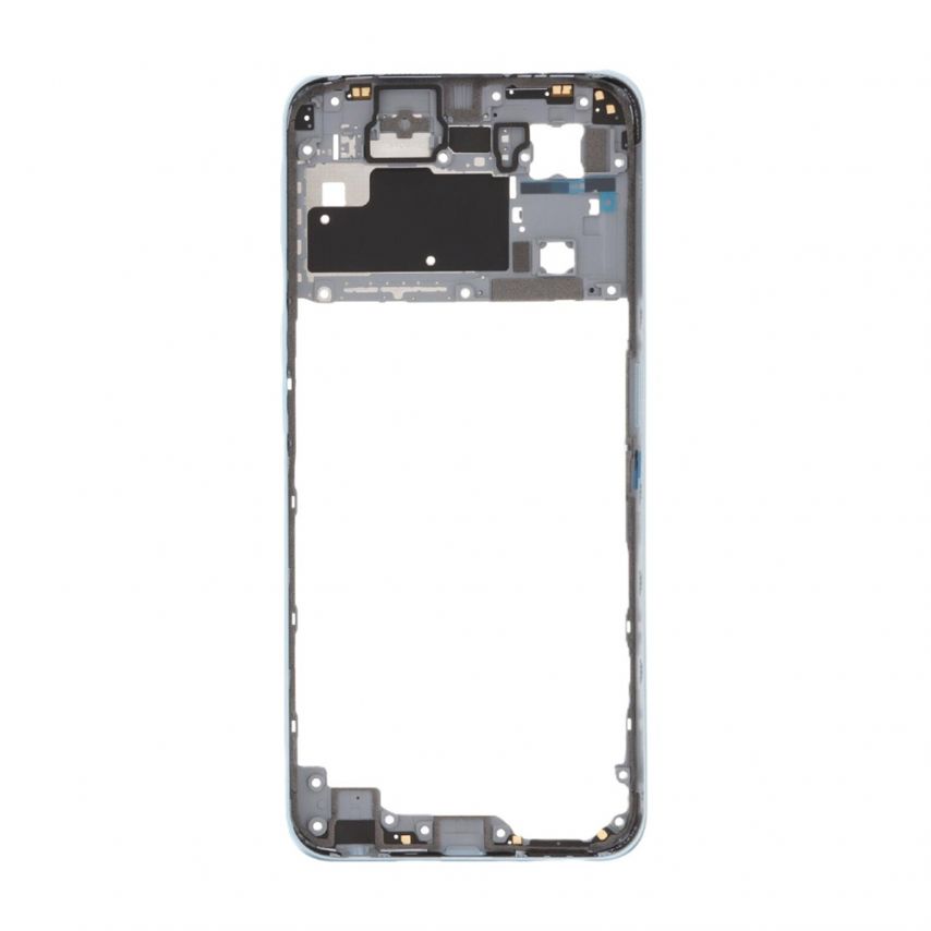 Корпусная рамка для Oppo A57s, A77 4G со стеклом камеры sky blue High Quality