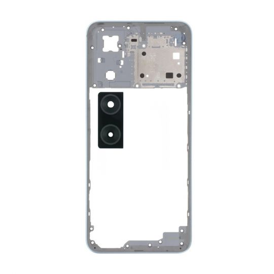 Корпусная рамка для Oppo A57s, A77 4G со стеклом камеры sky blue High Quality