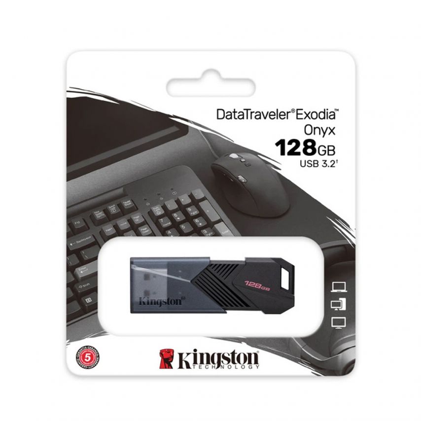 Флеш-пам'ять USB Kingston DataTraveler Exodia Onyx 128GB USB 3.2 Gen1 black