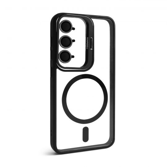 Чохол з функцією MagSafe для Samsung Galaxy S26/S942 (2026) з підставкою та захистом для камер black (3) - купити за 354.40 грн у Києві, Україні