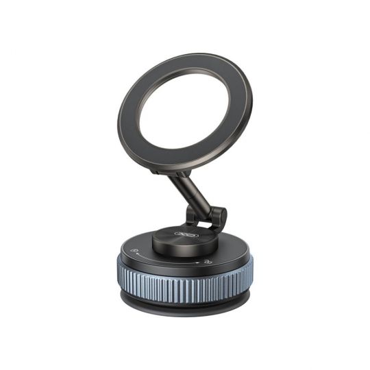 Держатель XO C192 магнитный на вакуумной присоске black/blue - купить за 531.60 грн в Киеве, Украине