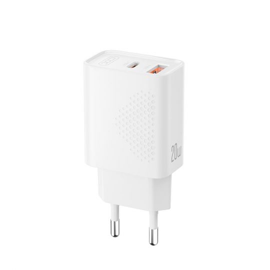 Мережевий зарядний пристрій (адаптер) XO L161 PD_20W / QC3.0_18W white - купити за 180.40 грн у Києві, Україні