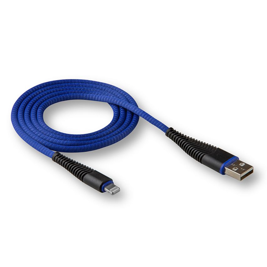 Кабель USB WALKER C550 Lightning dark blue
