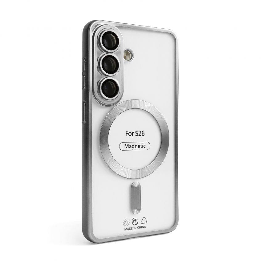 Чохол з функцією MagSafe для Samsung Galaxy S26/S942 (2026) silver (10) матовий