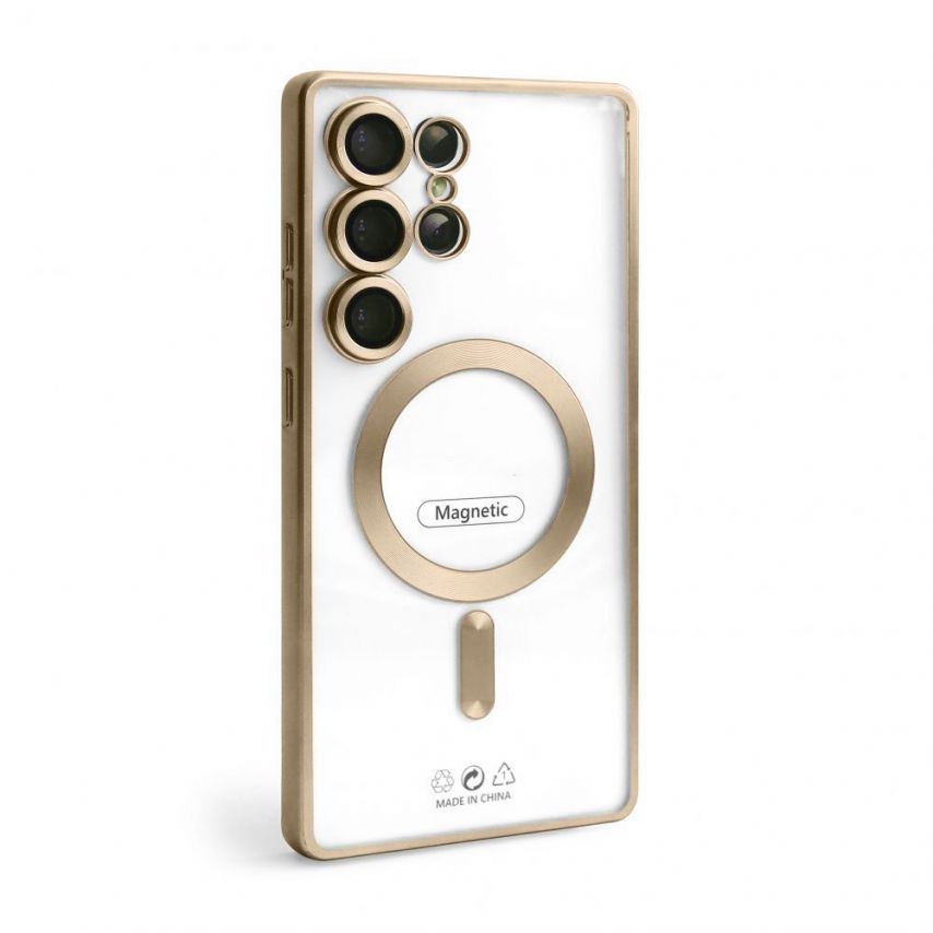 Чехол с функцией MagSafe для Samsung Galaxy S26 Ultra/S948 (2026) gold (03) матовый
