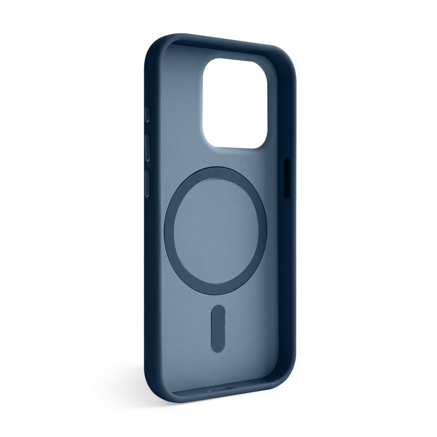 Чехол Soft Matte з MagSafe для Apple iPhone 15 Pro Max dark blue