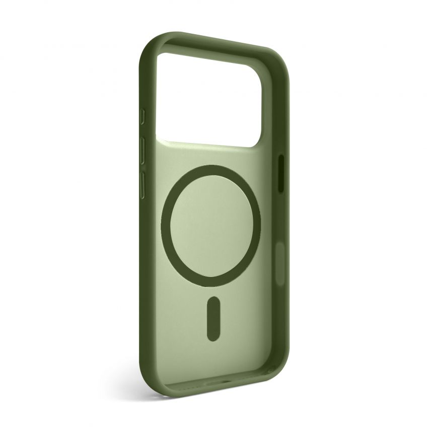 Чехол Soft Matte з MagSafe для Apple iPhone 17 Pro green
