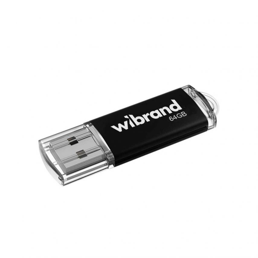 Флеш-память USB Wibrand Сougar 64GB USB 2.0 black