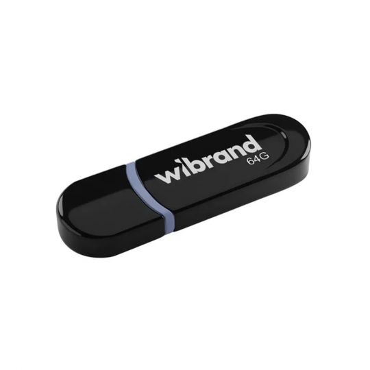 Флеш-пам'ять USB Wibrand Panther 64GB USB 2.0 black - купити за 393.75 грн у Києві, Україні