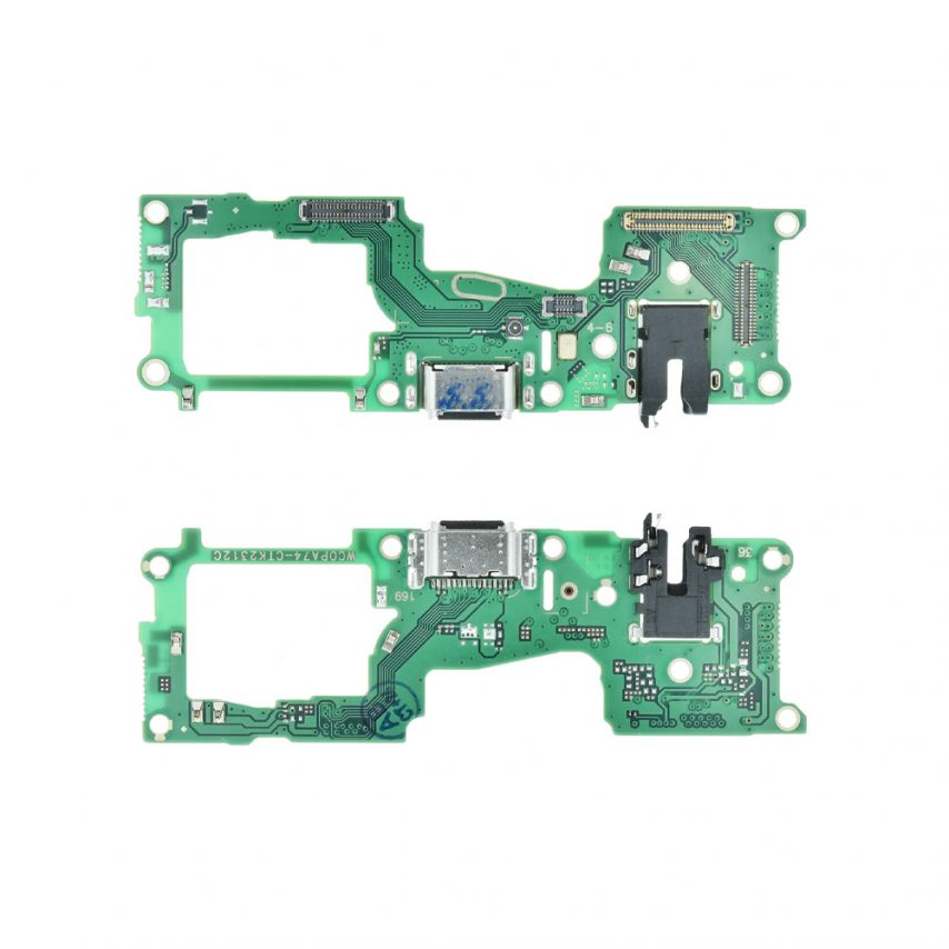 Шлейф (нижня плата) для Realme 8 4G, 8 Pro, Oppo A74 4G, A95 5G з роз'ємом зарядки і мікрофоном Original Quality