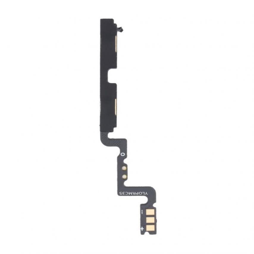 Шлейф для Realme C35, Narzo 50 с кнопками регулировки громкости High Quality