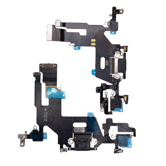 Шлейф для Apple iPhone 11 с разьемом зарядки black Original Quality - купить за 316.75 грн в Киеве, Украине