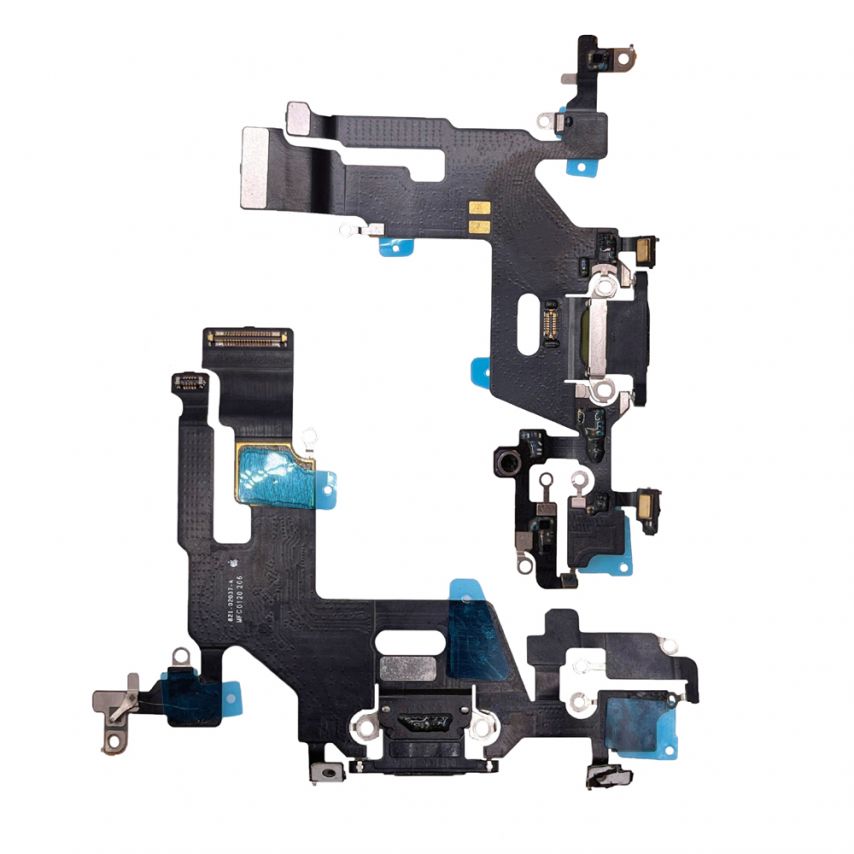 Шлейф для Apple iPhone 11 з роз'ємом зарядки black Original Quality