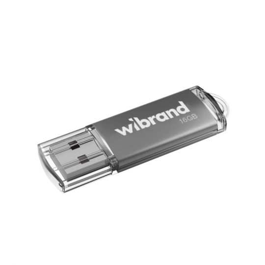 Флеш-пам'ять USB Wibrand Сougar 16GB USB 2.0 silver - купити за 253.08 грн у Києві, Україні
