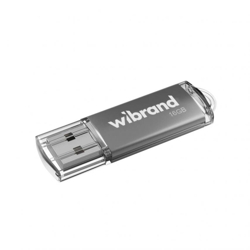 Флеш-пам'ять USB Wibrand Сougar 16GB USB 2.0 silver