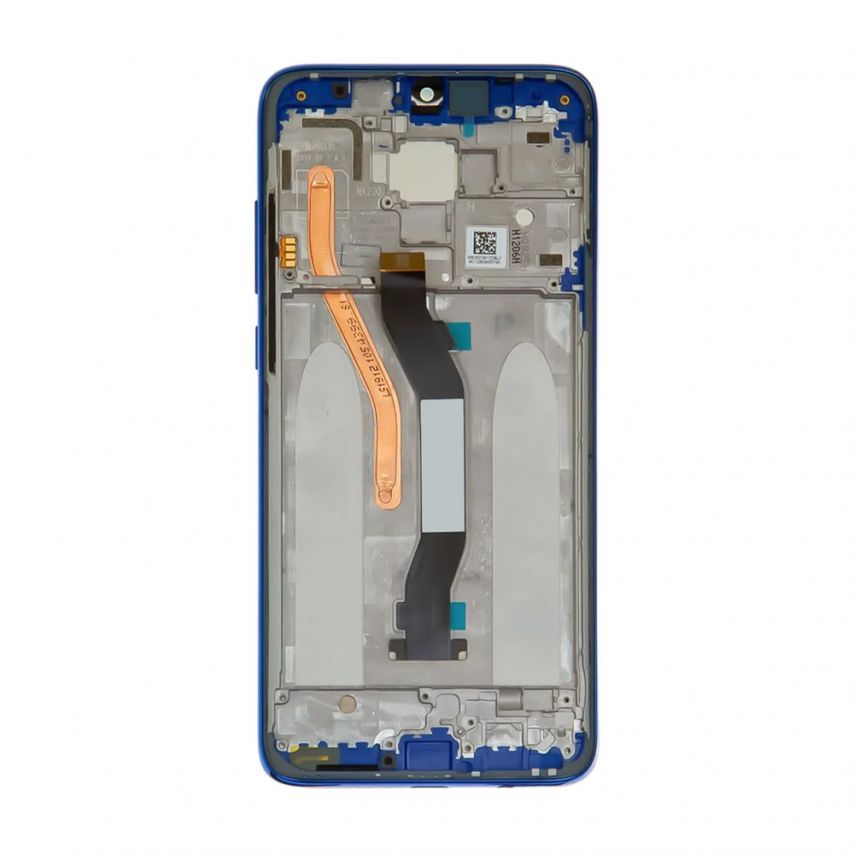 Дисплей (LCD) для Xiaomi Redmi Note 8 Pro з тачскріном та рамкою blue (IPS) Original Quality