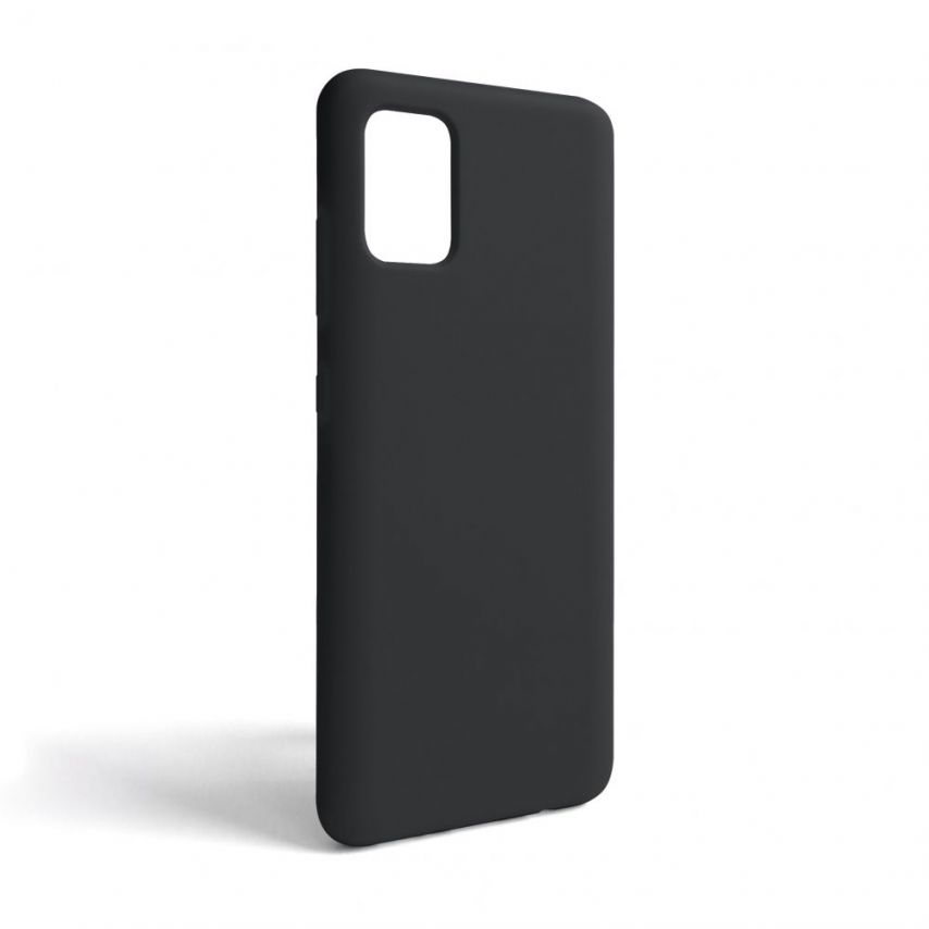 Чохол Full Silicone Case для Samsung Galaxy A51/A515 (2019) black (17) (без логотипу)