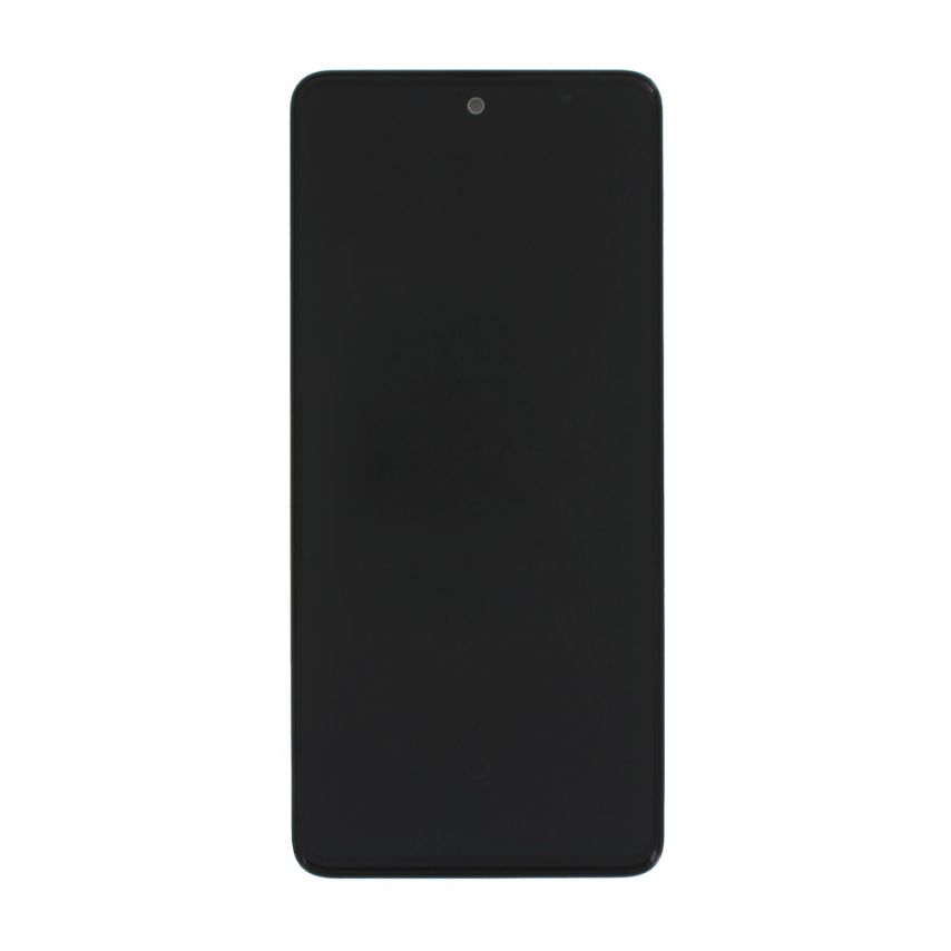 Дисплей (LCD) для Samsung Galaxy A51/A515 (2019) с тачскрином и рамкой (с бузером, кабелем кнопки и вибрацией) black (Oled) FLYCDI