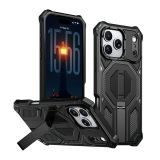 Чехол с MagSafe Armor Case для Apple iPhone 15 Pro Max с подставкой black (01)