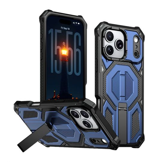 Чохол з MagSafe Armor Case для Apple iPhone 17 Pro з підставкою dark blue (02) - купити за 575.90 грн у Києві, Україні