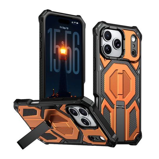 Чохол з MagSafe Armor Case для Apple iPhone 17 Pro Max з підставкою orange (04) - купити за 575.90 грн у Києві, Україні