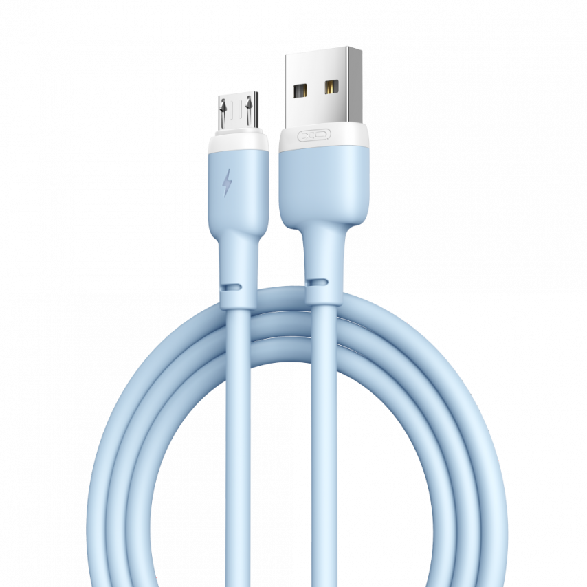 Кабель USB XO NB208 Micro 2.4A blue