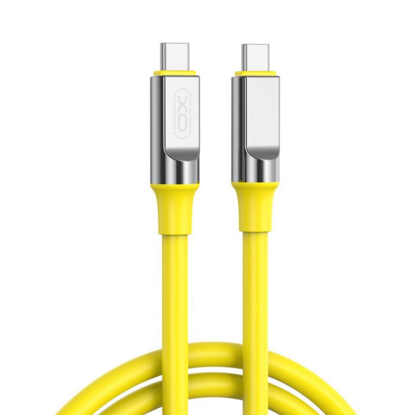 Кабель USB XO NB-Q252B Type-C to Type-C PD 60W yellow