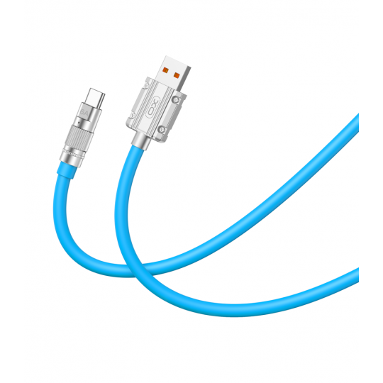 Кабель USB XO NB227 Type-C 6A 1.2м blue