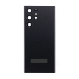 Задня кришка для Samsung Galaxy S22 Ultra/S908 (2022) зі склом камери Phantom black Original Quality