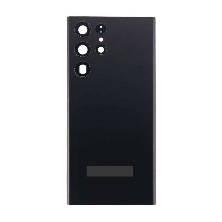 Задня кришка для Samsung Galaxy S22 Ultra/S908 (2022) зі склом камери Phantom black Original Quality