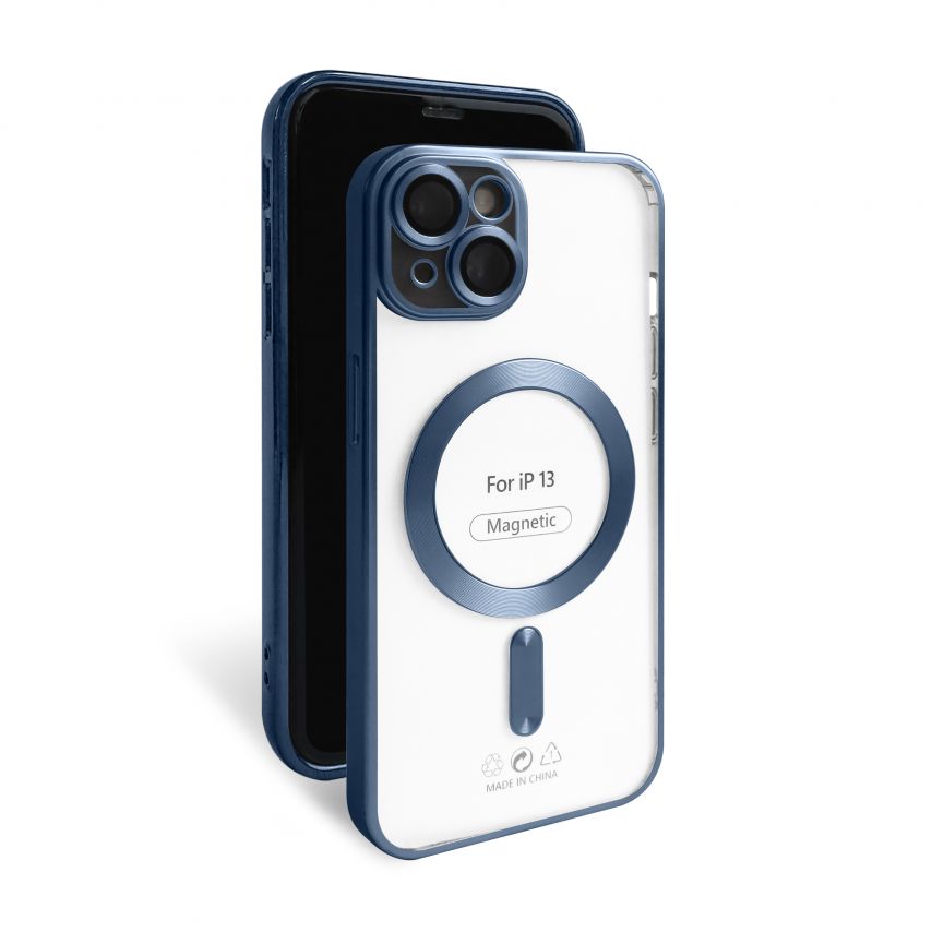 Чохол із функцією MagSafe для Apple iPhone 13 dark blue (07) матовий