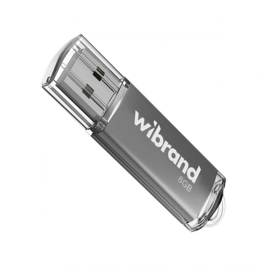 Флеш-память USB Wibrand Сougar 8GB USB 2.0 silver