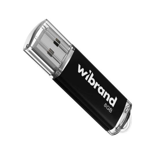 Флеш-память USB Wibrand Сougar 8GB USB 2.0 black
