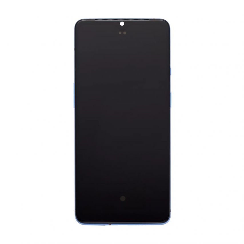 Дисплей (LCD) для OnePlus 7T з тачскріном та рамкою Glacier Blue (Oled) Original Quality