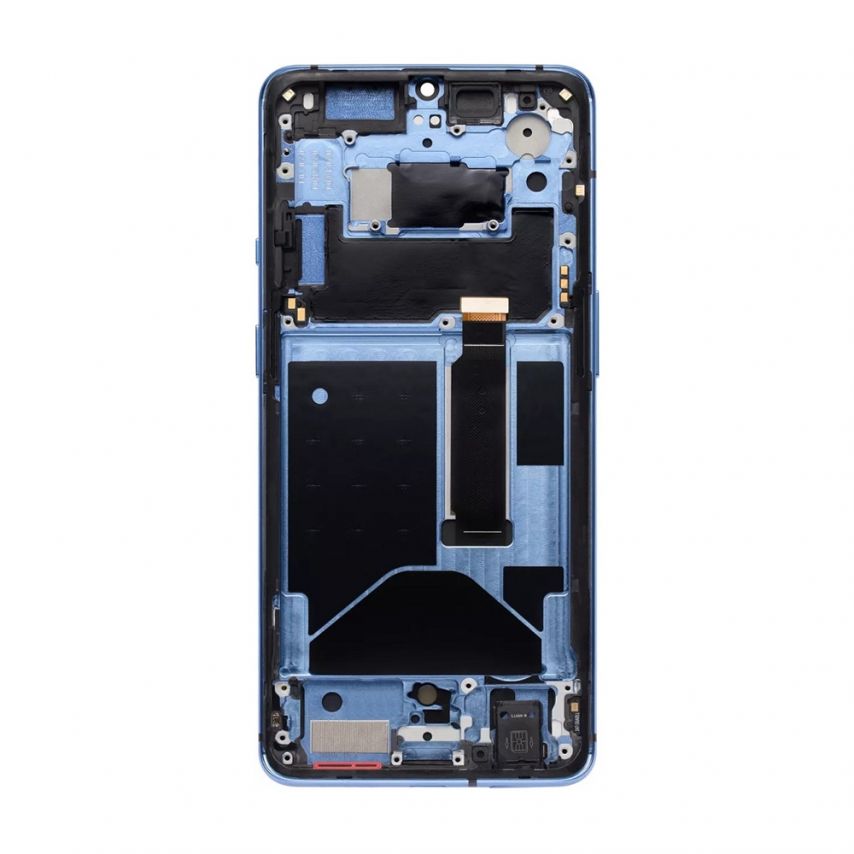 Дисплей (LCD) для OnePlus 7T з тачскріном та рамкою Glacier Blue (Oled) Original Quality